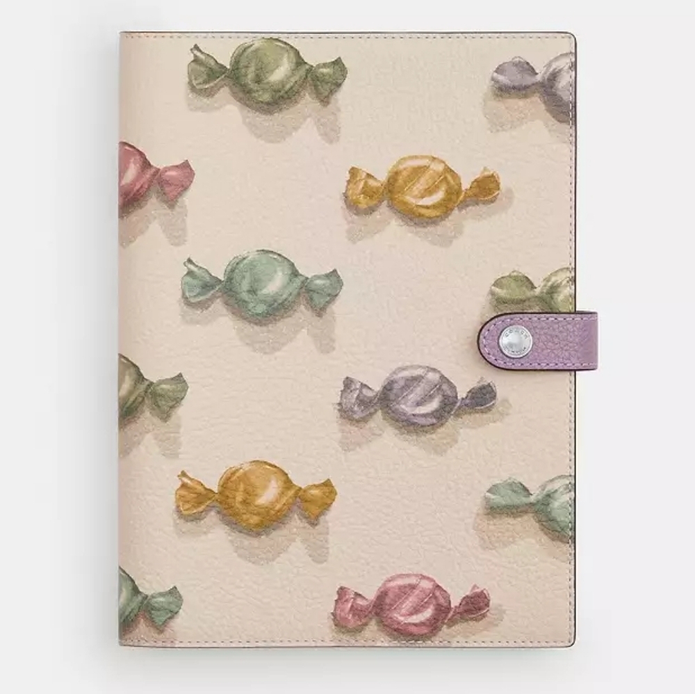 Coach Pastel Candy Print Notebook - Picture 3 of 9